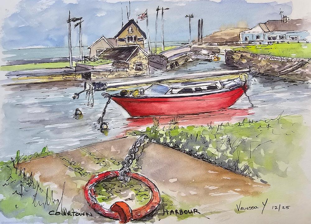 Red Boat Courtown Print - Image 2