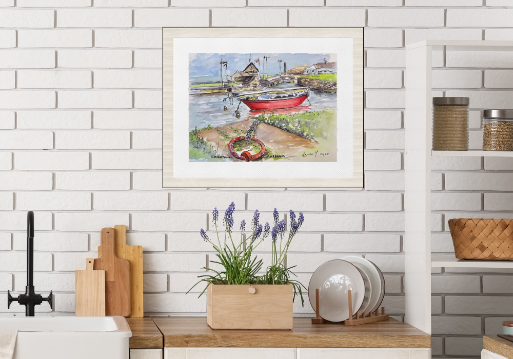 Red Boat Courtown Print - Image 3