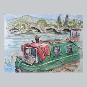 Boat at Graignuenamanagh Print